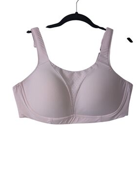 lululemon Run Times Sports Bra Pale Pink Mauve Wireless Size 42D